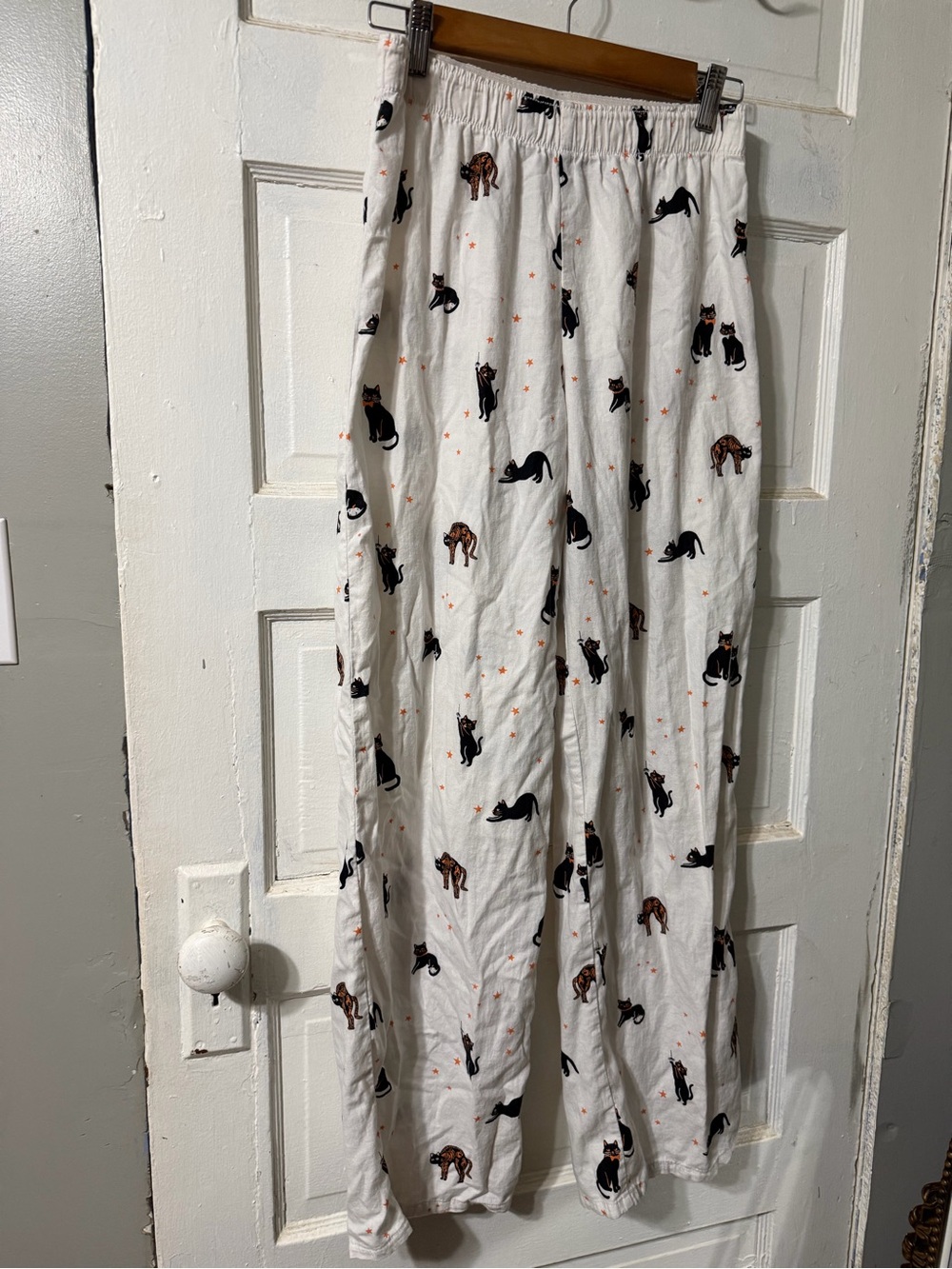 Hyde & Eek! Cat Print Straight Leg Pajama Pants XS